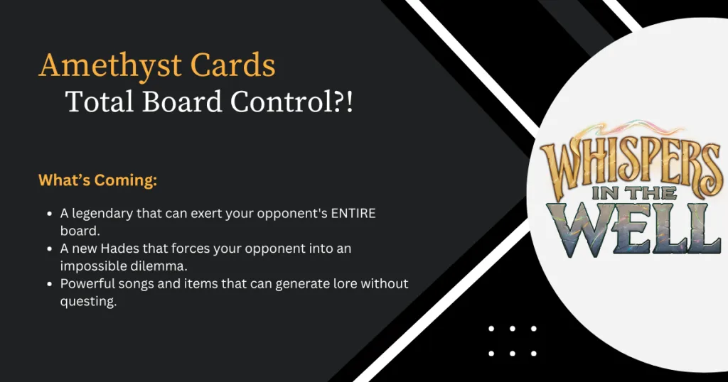 Whispers in the Well: Amethyst’s New Bag of Tricks and Powerful Control