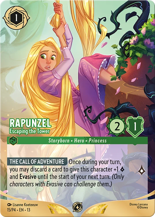 Disney Lorcana Rapunzel Escaping the Tower Set Championship Promo Card