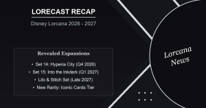 Disney Lorcana Roadmap from 2026 to 2027: Upcoming Sets Revealed