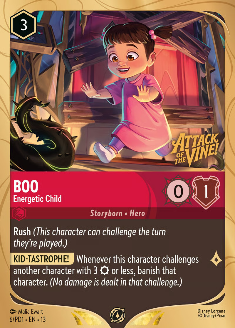 Disney Lorcana Boo Pre-Release Promo Card