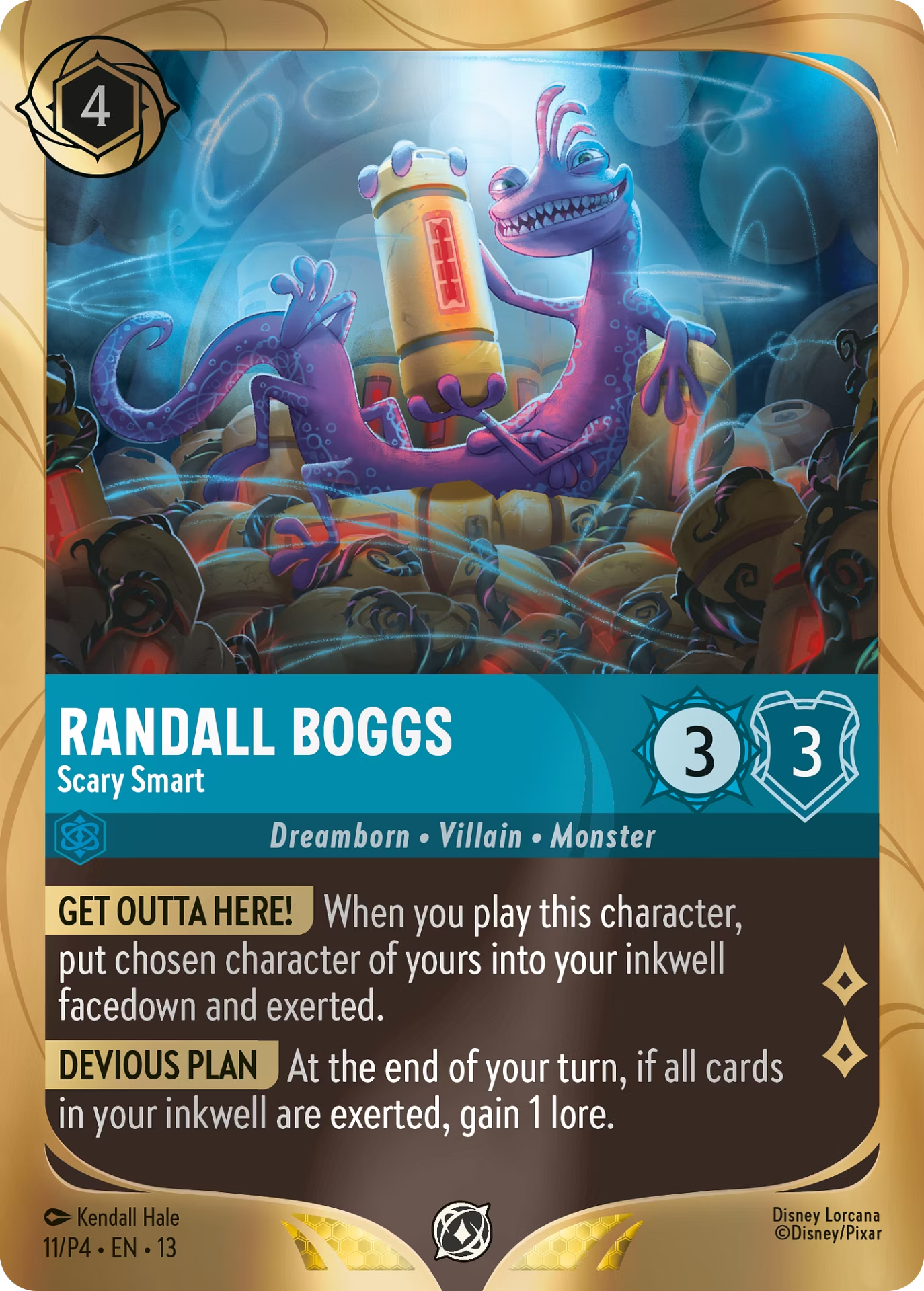 Disney Lorcana Randall Boggs Scary Smart Seasonal League Promo Card
