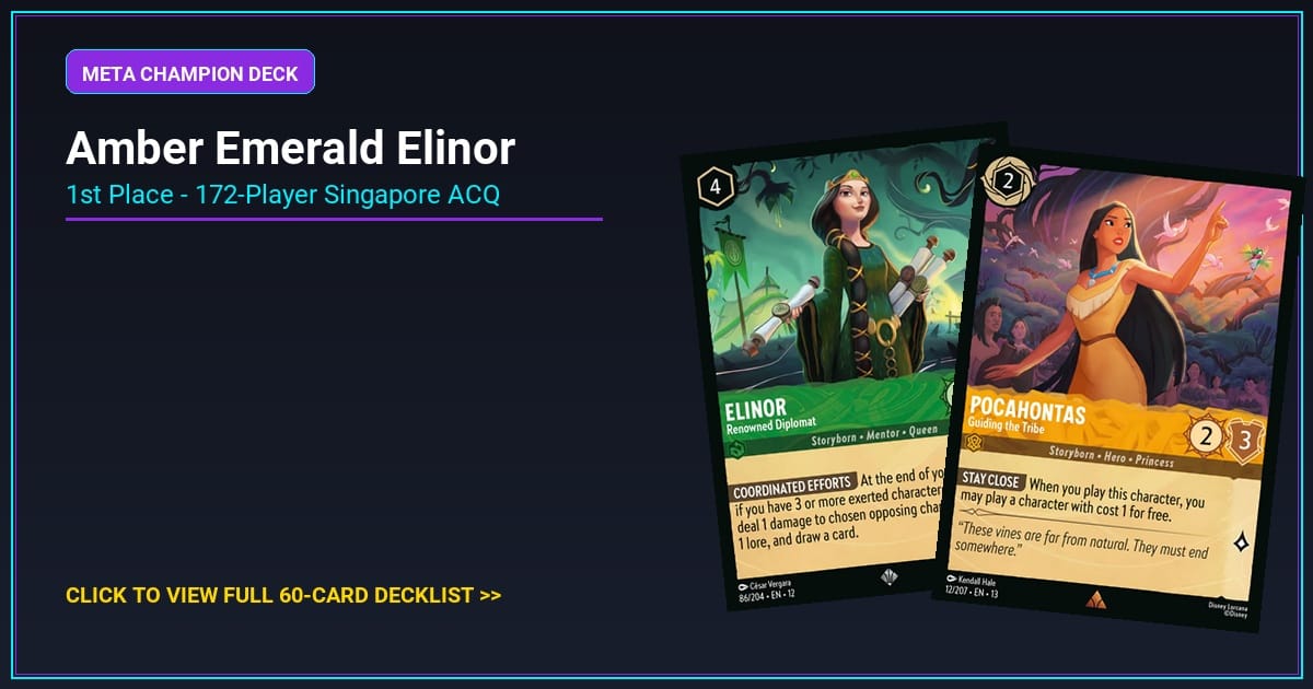 Amber Emerald Elinor Deck Highlight