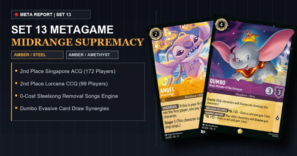 Disney Lorcana Set 13 Midrange Decks: Steelsong & Amber Amethyst