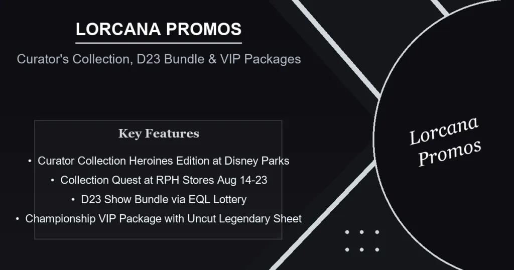 Lorcana Set 13 News: Curator’s Collection, Collection Quest Events & D23 Championship VIP