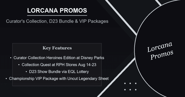 Lorcana Set 13 News: Curator’s Collection, Collection Quest Events & D23 Championship VIP