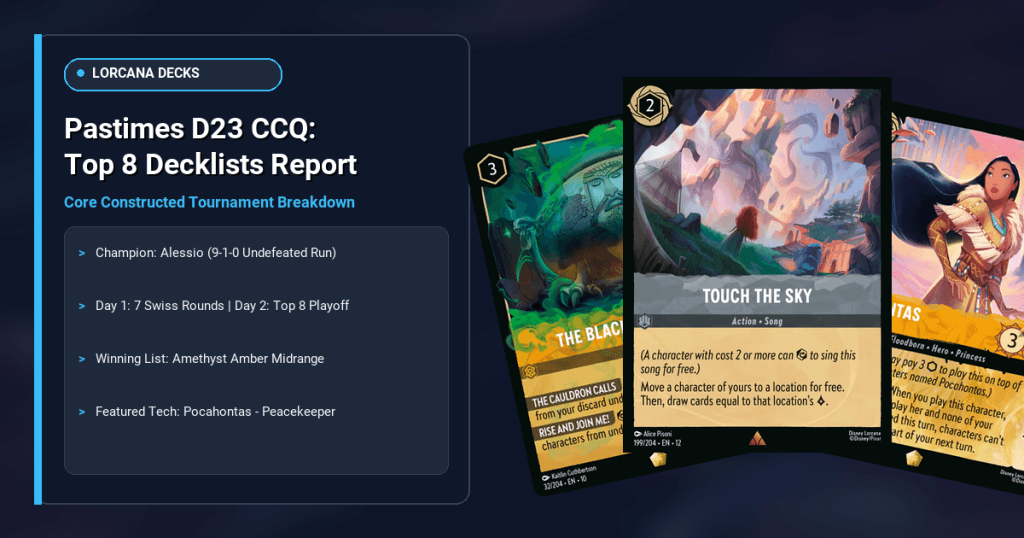 Pastimes D23 CCQ: Top 8 Decklists & Metagame Breakdown