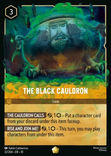 The Black Cauldron Official Lorcana Card Art