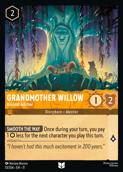 Grandmother Willow Ancient Advisor Official Card Art